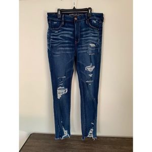 American Eagle jeans size 14 crop, Long length
